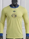 26-27 Club America 110th Yellow Long Sleeve Player Version Soccer Jersey (长袖球员)