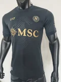 26-27 Napoli Fourth Black Player Version Soccer Jersey