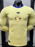 26-27 Club America 110th Yellow Long Sleeve Player Version Soccer Jersey (长袖球员)