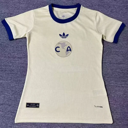 26-27 Club America 110th Anniversary Yellow Women Soccer Jersey (女)