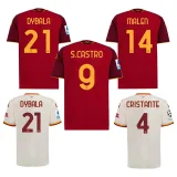 26-27 Roma Home Long Sleeve Soccer Jersey (长袖)