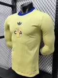 26-27 Club America 110th Yellow Long Sleeve Player Version Soccer Jersey (长袖球员)