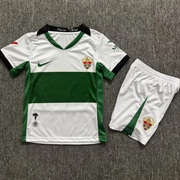 26-27 Elche CF Home Kids Soccer Jersey