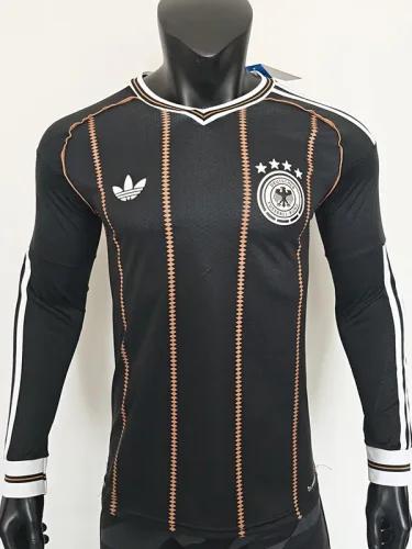 26-27 Germany Third Black Gold Long Sleeve Player Version Soccer Jersey (长袖球员)
