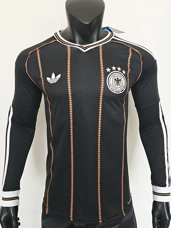 26-27 Germany Third Black Gold Long Sleeve Player Version Soccer Jersey (长袖球员)