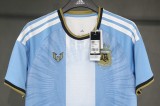  26-27 Argentina Messi Farewell Special Jersey 3 Stars Sun of May 1:1 Fans Soccer Jersey