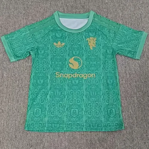 26-27 Man Utd Black Green Special Edition Training shirts