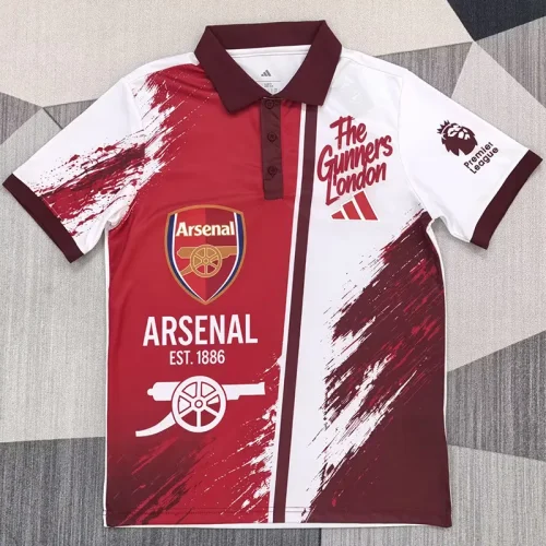 26-27 ARS Red White Special Edition Polo Short Sleeve