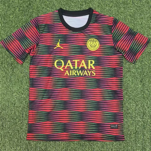 26-27 PSG Red Green Black Training shirts