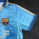 26-27 BAR Blue Joint Edition Fans Soccer Jersey (金边)