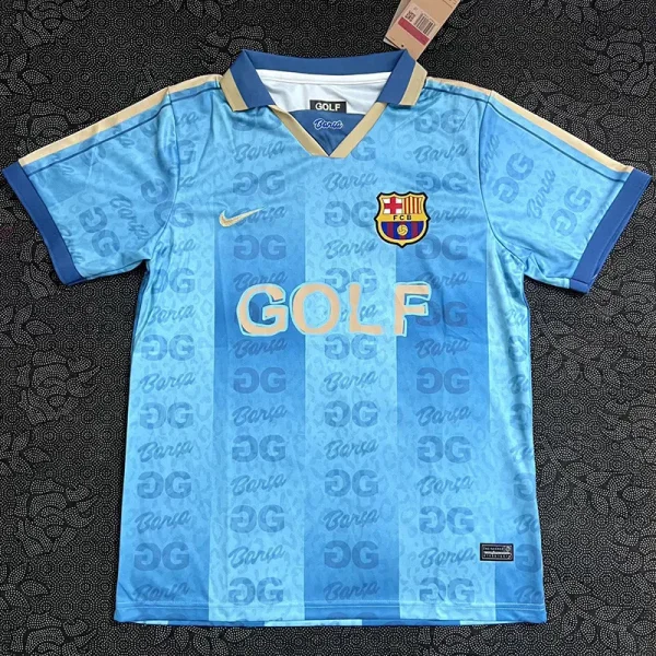 26-27 BAR Blue Joint Edition Fans Soccer Jersey (金边)
