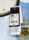  26-27 Argentina Messi Farewell Special Jersey 3 Stars Sun of May 1:1 Fans Soccer Jersey