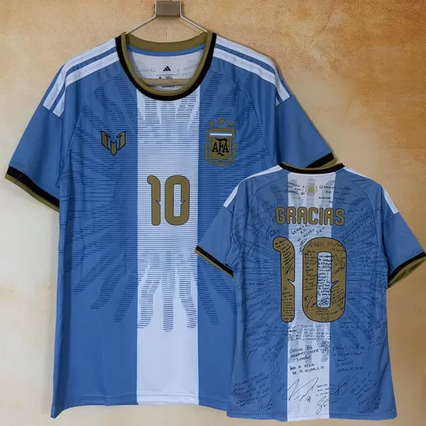 26-27 Argentina MESSI #10 Farewell Match Fans Soccer Jersey (签名版)