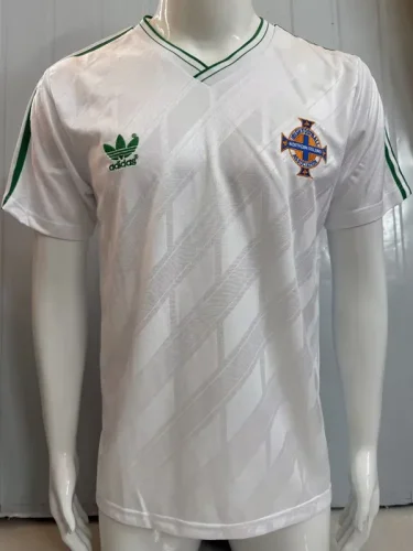 1986 Northern Ireland Home Retro Soccer Jersey