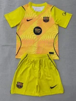 26-27 BAR Yellow Goalkeeper Kids Soccer Jersey 26-27 BAR Yellow Goalkeeper Kids Soccer Jersey