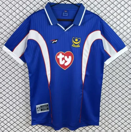 2002-2003 Portsmouth Home Retro Soccer Jersey