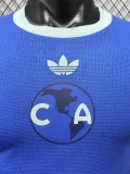 26-27 Club America 110th Blue Long Sleeve Player Version Soccer Jersey (长袖球员)