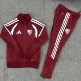 26-27 Sevilla Brown Red Jacket Tracksuit