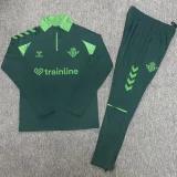 26-27 Real Betis Green Half Pull Tracksuit (Pants Have Pocket)(半拉链)