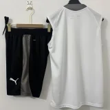 26-27 Valencia White Tank top and shorts suit (背心短裤)