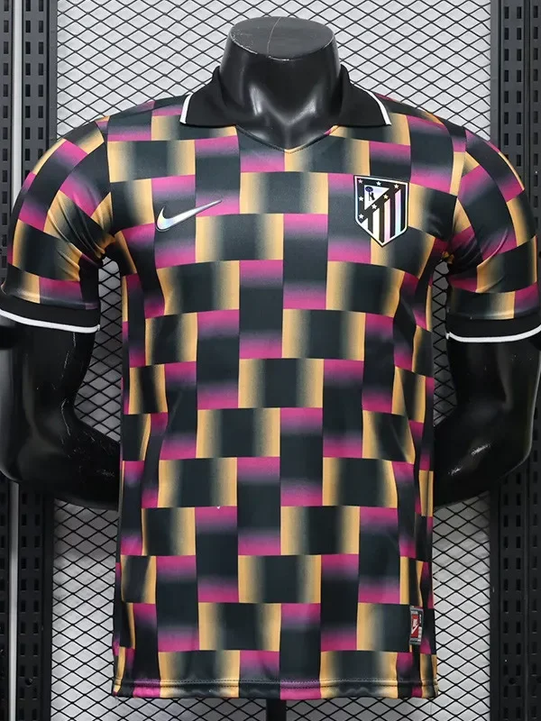 26-27 ATM Black Yellow Casual Player Version Training shirts
