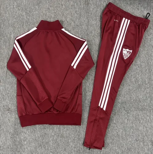 26-27 Sevilla Brown Red Jacket Tracksuit