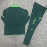 26-27 Real Betis Green Half Pull Tracksuit (Pants Have Pocket)(半拉链)