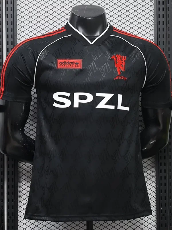 26-27 Man Utd Black Casual Player Version Training shirts (SPZL)