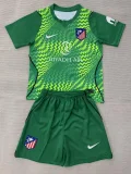 26-27 ATM Green Goalkeeper Kids Soccer Jersey