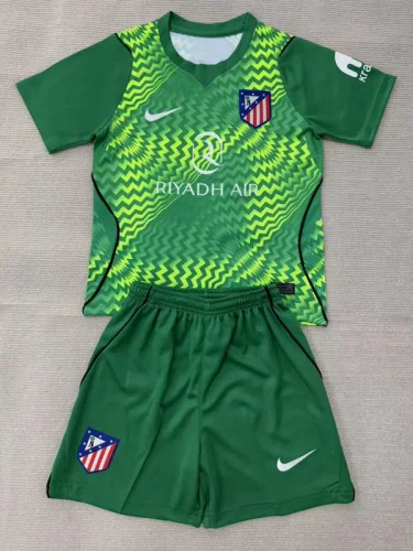 26-27 ATM Green Goalkeeper Kids Soccer Jersey