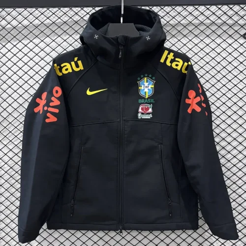 26-27 Brazil Black Outdoor Jackets #K8815冲锋衣