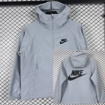 2026 NK Grey blue Outdoor Jackets #K8816冲锋衣 2026 NK Grey blue Outdoor Jackets #K8816冲锋衣