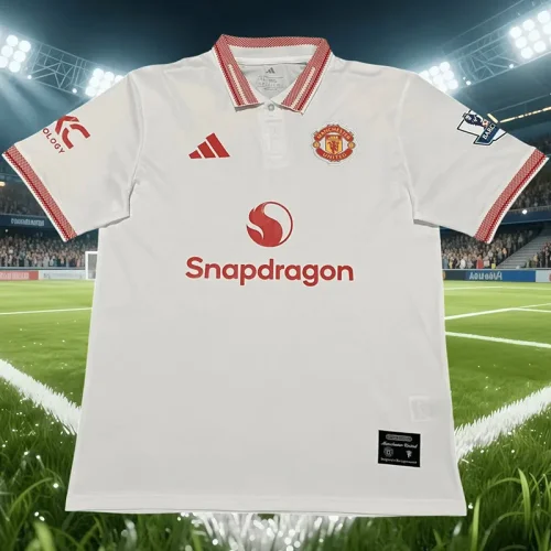 26-27 Man Utd White Special Edition Polo Short Sleeve