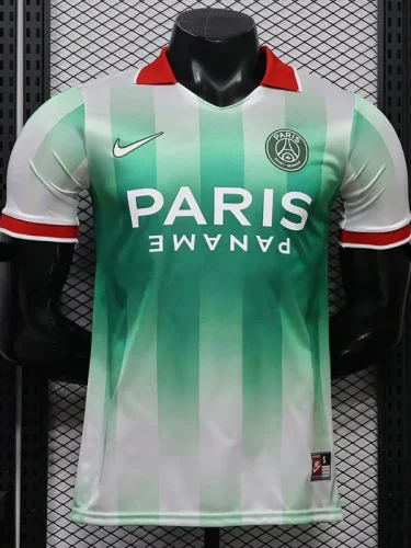 26-27 PSG Green White Casual Player Version Training shirts