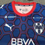 26-27 Monterrey Blue Red Goalkeeper Fans Soccer Jersey