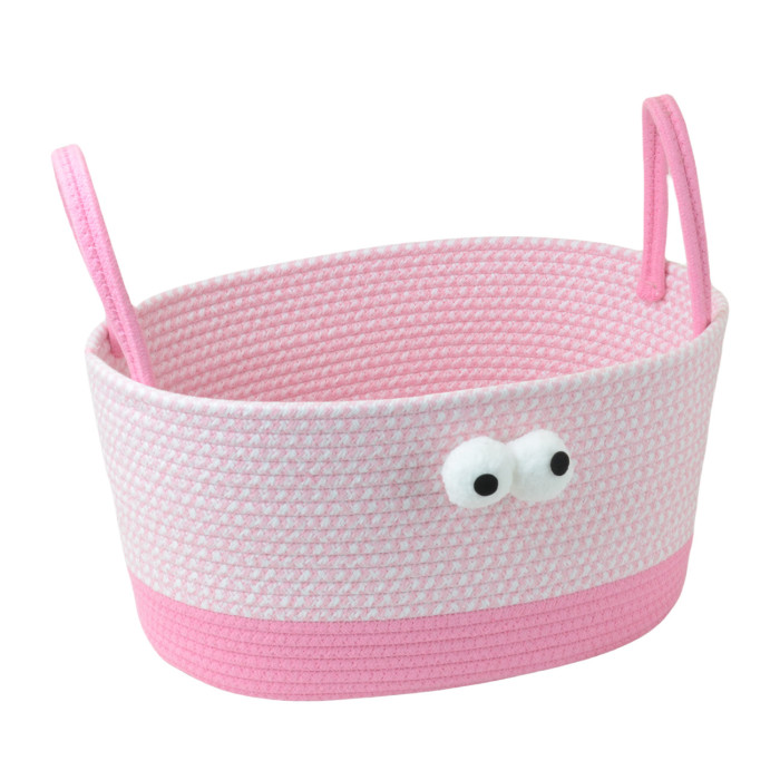 Desktop Storage Basket Cotton Thread Braid Storage Basket Handbag