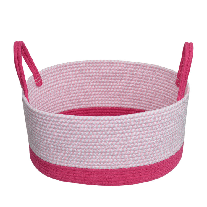 Desktop Storage Basket Cotton Thread Braid Storage Basket Handbag