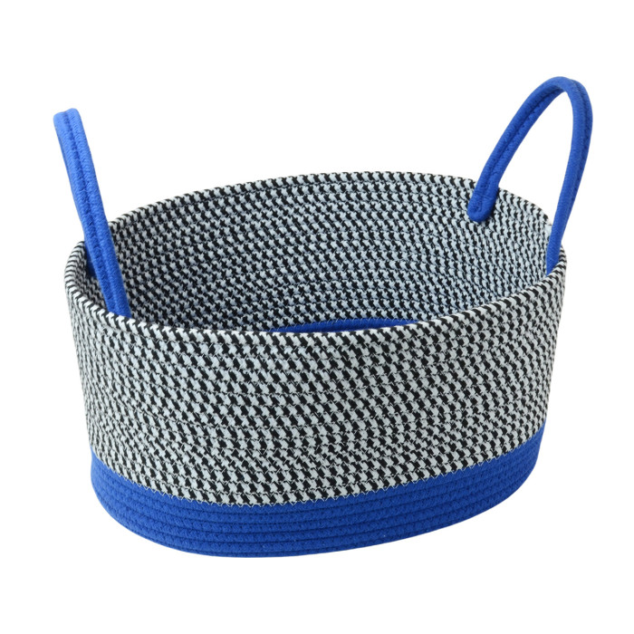 Desktop Storage Basket Cotton Thread Braid Storage Basket Handbag