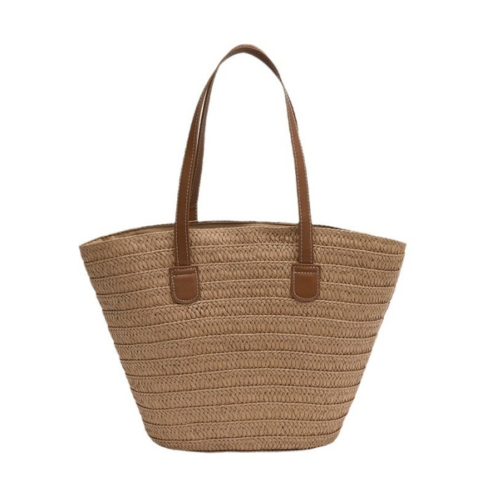 Grass Woven Large Capacity Tote Bag Multi-color Options Environmentally Friendly and Durable