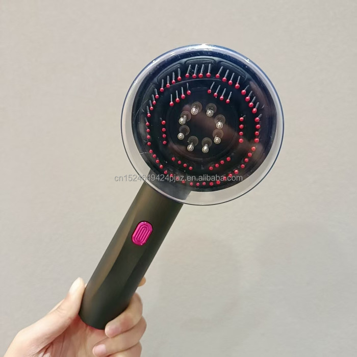 Electric Hair Scalp Massager Hair Brush Hair Oil Application Massage Comb Anti-hair Loss Redness Device