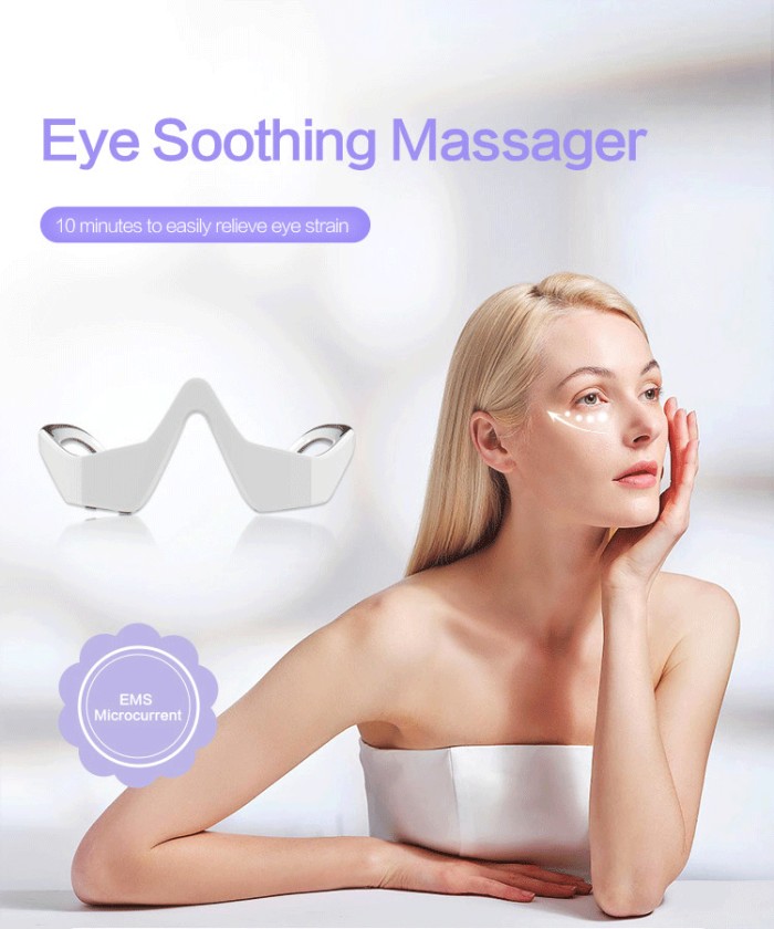 Eye Care Massager Wrinkle Removal Bag Edema and Heat Micro Current Eye Massager Red Light Dark Circles