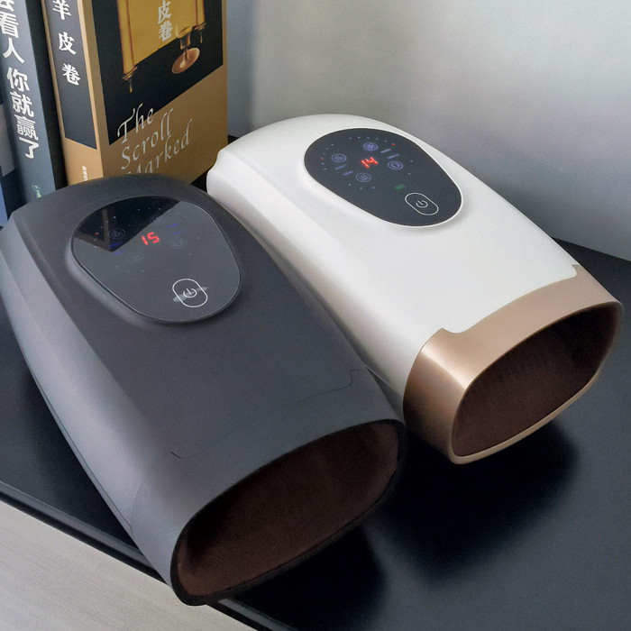 Portable 360° Airbags Wrapping Convex Point Acupoint Shiatsu Massage Cordless Electric Hand Massager With Heat 2024