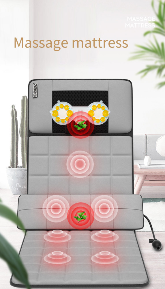 Electric Massage Therapy Mattress Acupressure Body Massage Airbags Portable Multifunctional Heating Full Body Massage Mat
