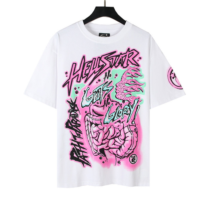 SMCL-073 High Quality Hellstar 240g Cotton Shirt + Shorts Set