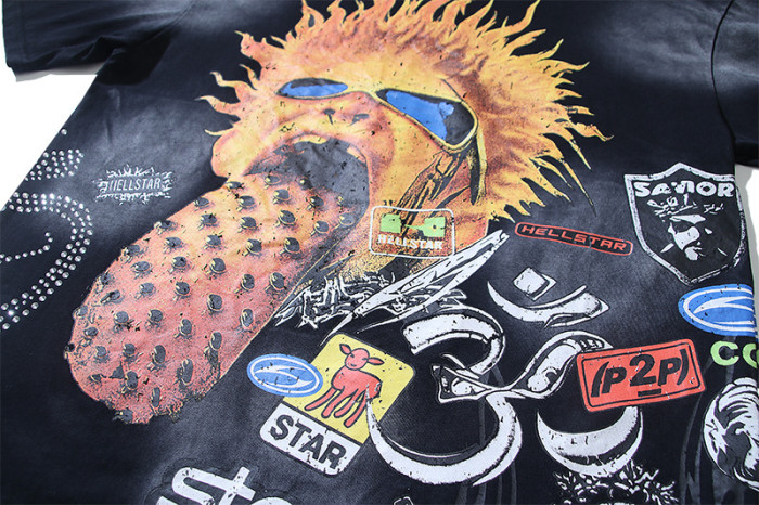 SMCL-018 High Quality Hellstar Retro 250g Cotton Shirt