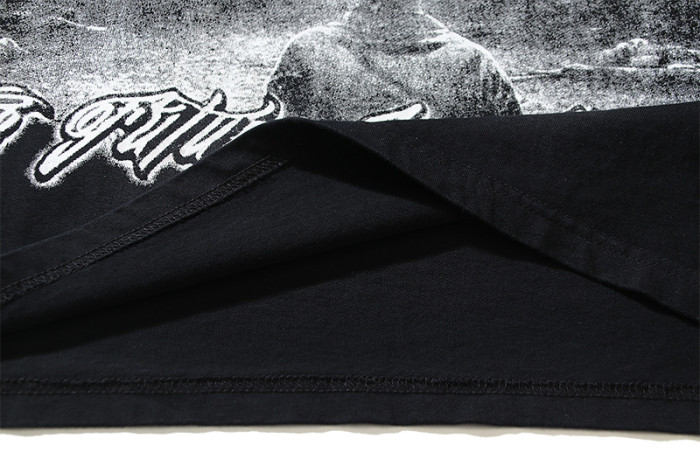 SMCL-075 High Quality Hellstar Retro 250g Cotton Shirt