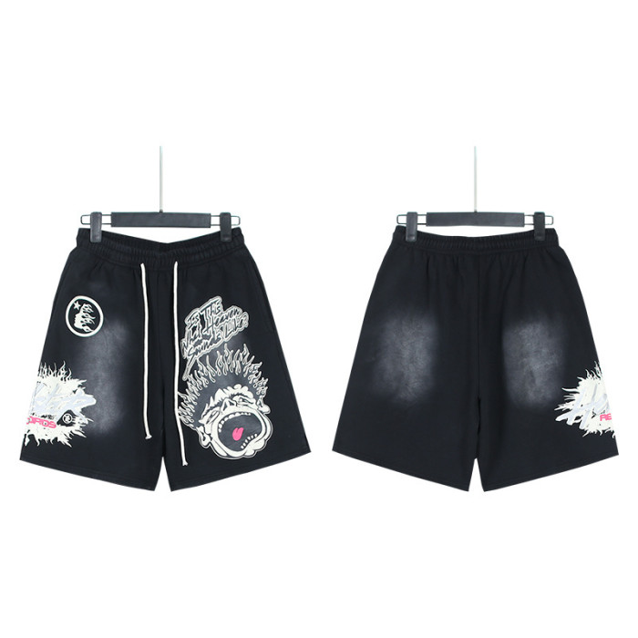 SMCL-111 High Quality Hellstar Retro 380g Cotton Shorts