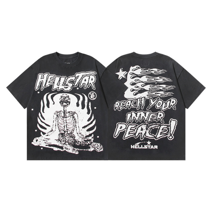 SMCL-199 High Quality Hellstar Retro 250g Cotton Shirt