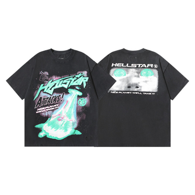 SMCL-192 High Quality Hellstar Retro 250g Cotton Shirt