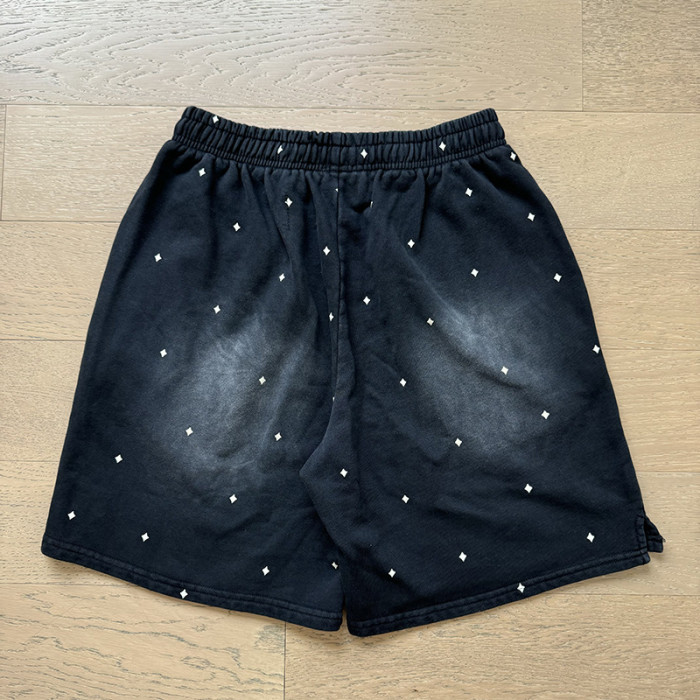 SMCL-131 High Quality Hellstar Retro 250g Cotton Shirt + 380g Shorts Set